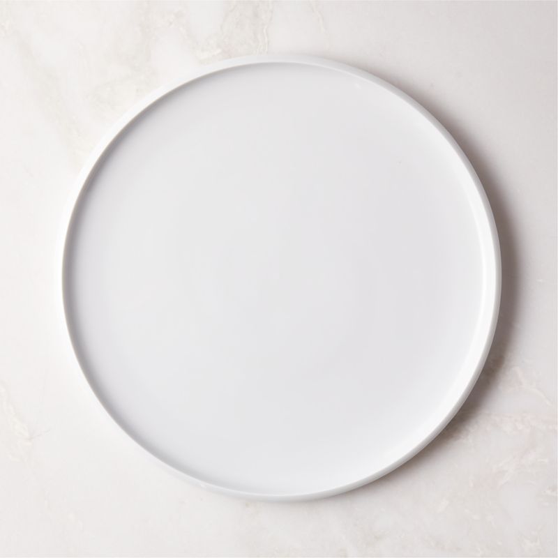 Mack Modern White Dinner Plate + Reviews CB2 Canada