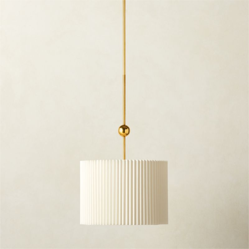 Marceau Boule Polished Brass Modern Pendant Light + Reviews CB2 Canada
