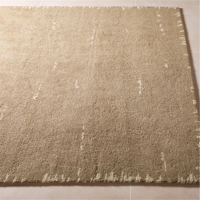 Marrin Sand Abstract HandKnotted New Zealand Wool Area Rug 9'x12' + Reviews CB2