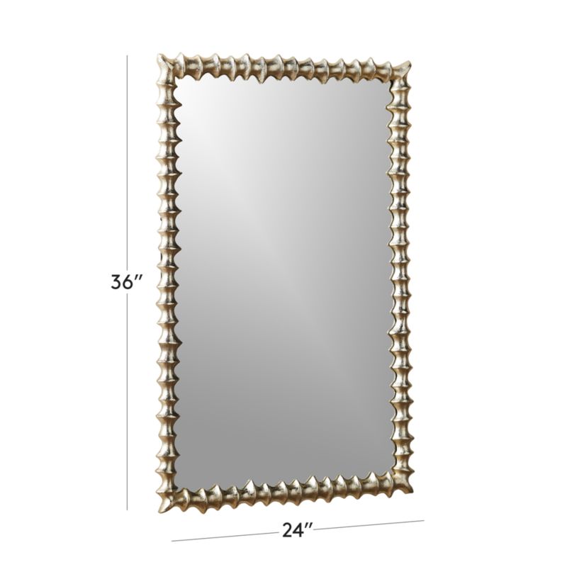 Martell Champagne Rectangular Wall Mirror 24"x36" CB2