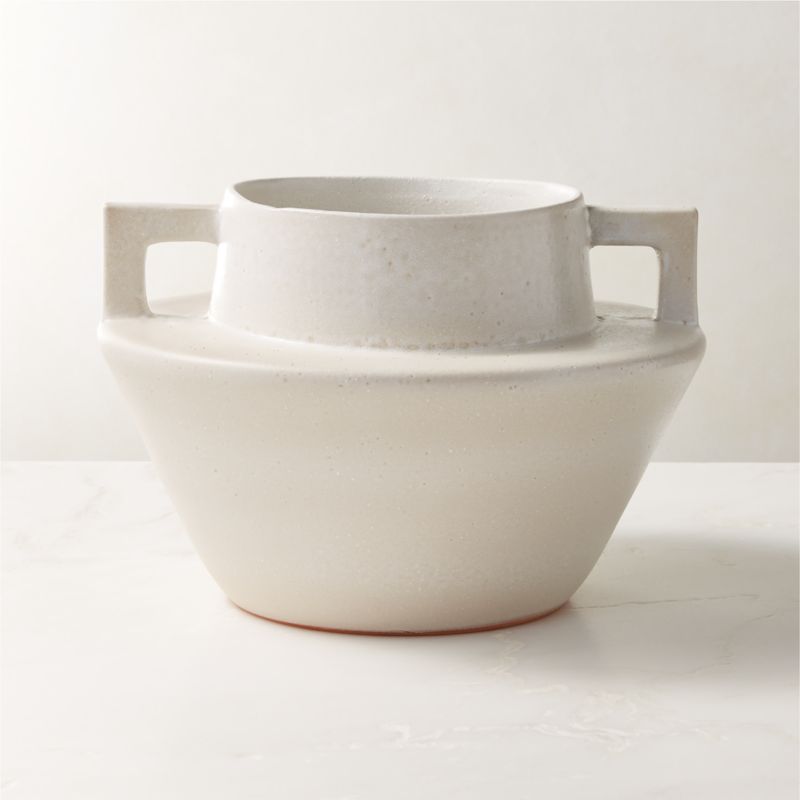 Masa White Modern Vase + Reviews CB2