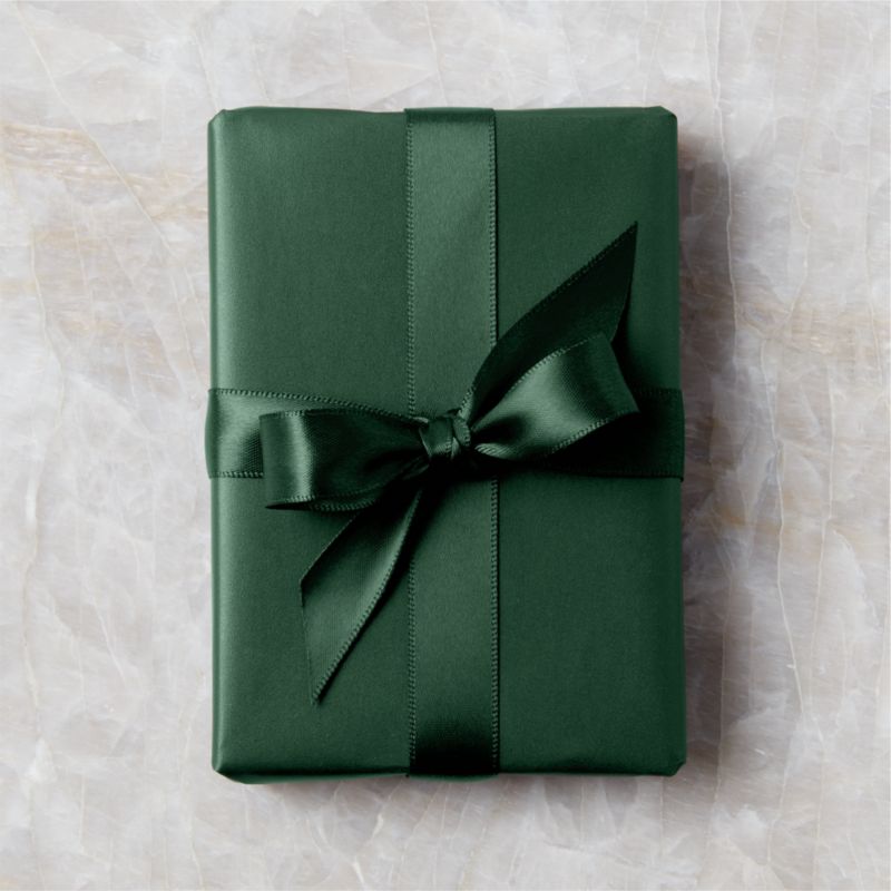 Matte Dark Green Holiday Gift Wrap + Reviews CB2