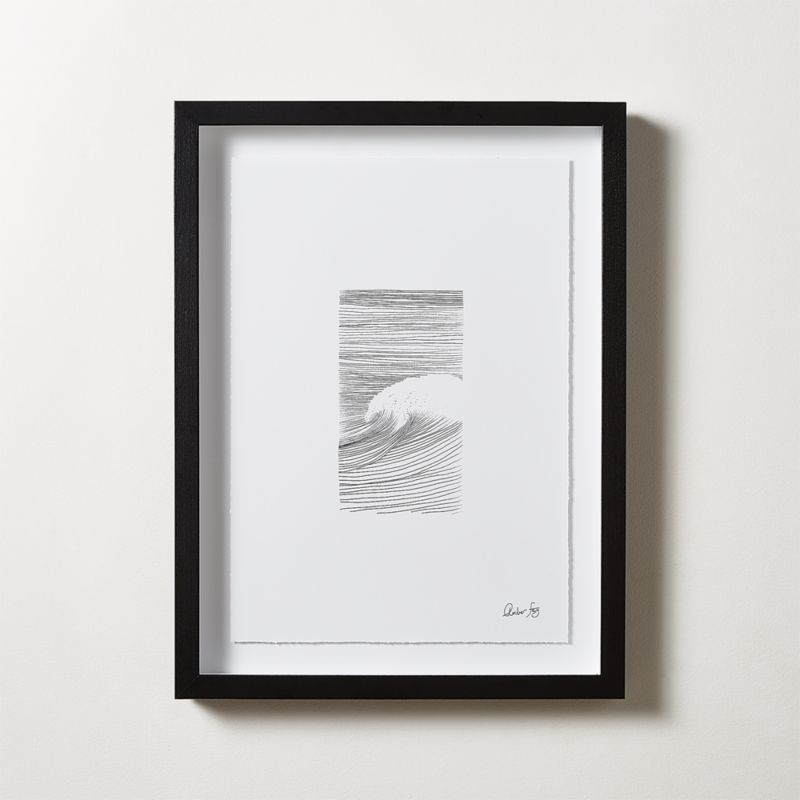 'Mavericks II' Framed Wall Art 18"X24"' + Reviews CB2