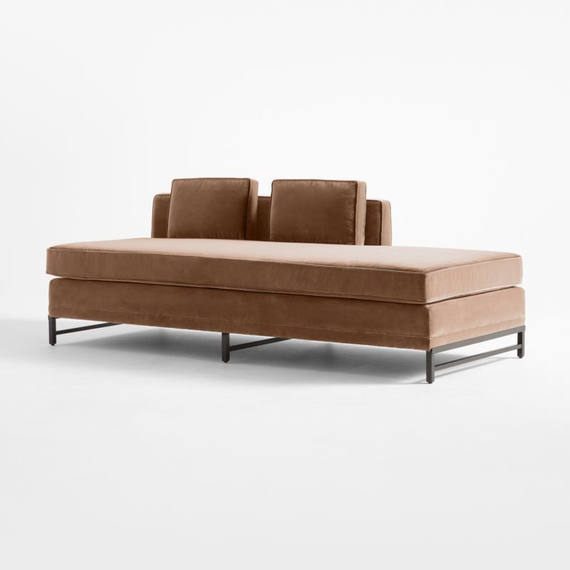 Metric Right HalfBack Armless Sofa Model 8046 Deauville Dune by Paul McCobb CB2 Canada