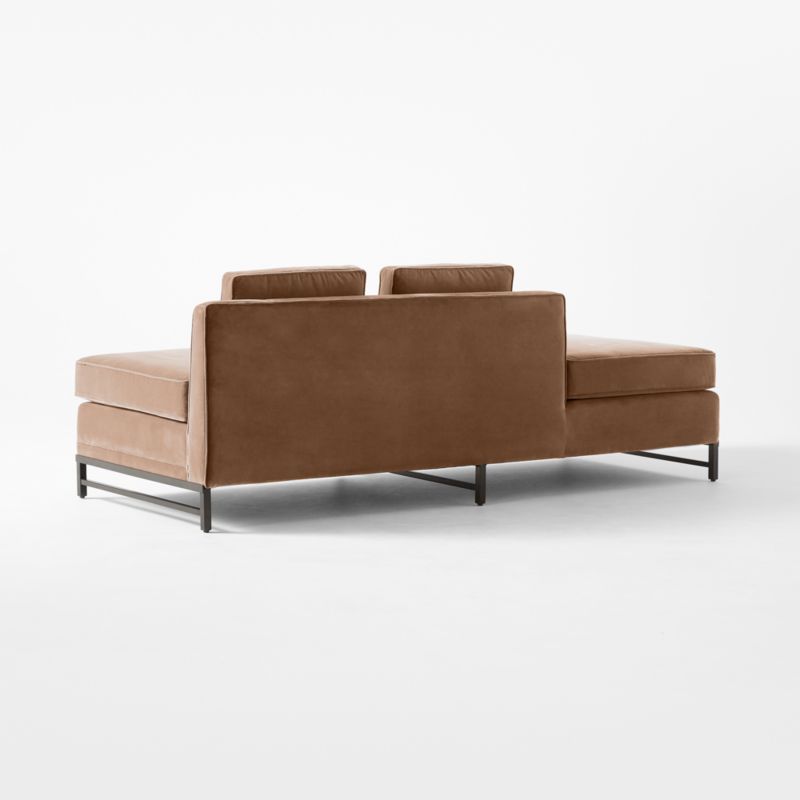 Metric Left HalfBack Armless Sofa Model 8046 Luca Bone by Paul McCobb CB2 Canada