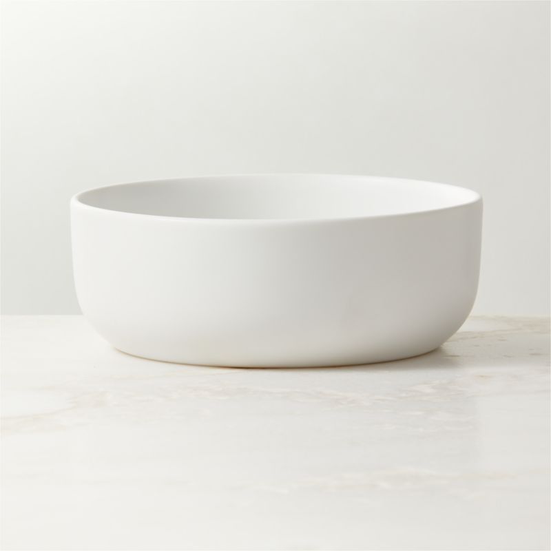 Mori Matte White Soup Bowl + Reviews CB2