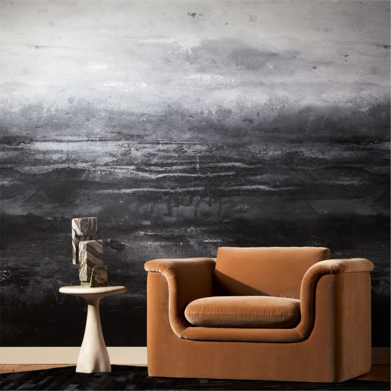 Morning Mist Black Wallpaper CB2