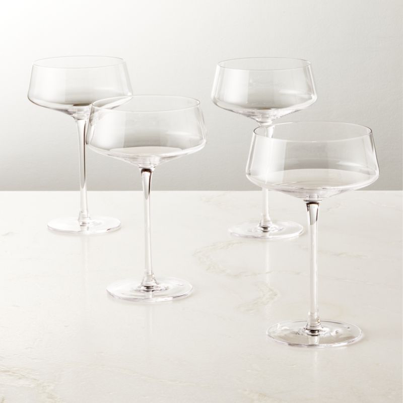 Muse Coupe Cocktail Glass Set of 4 + Reviews CB2 Canada