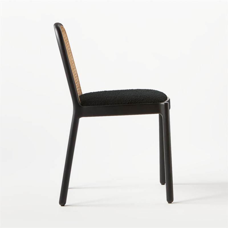 Nadia Black Cane Dining Chair + Reviews CB2 Canada