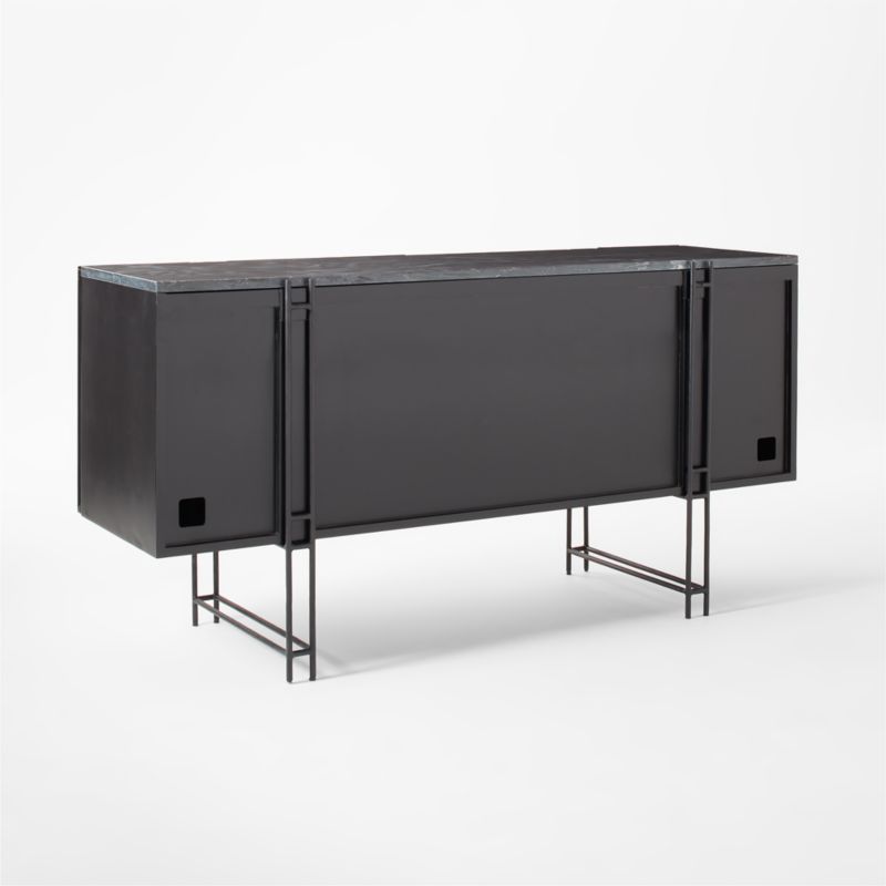 Nero Black Marble Credenza + Reviews CB2 Canada