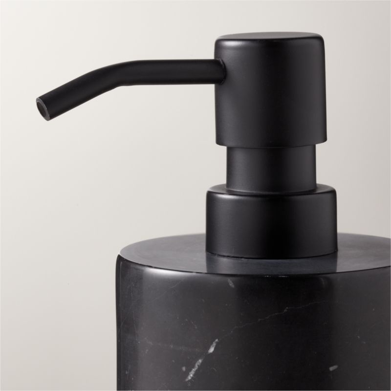 Nexus Black Marble Bath Accessories CB2 Canada