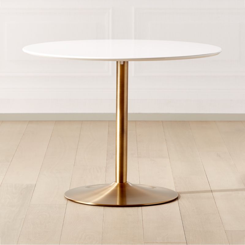 Odyssey Brass Dining Table + Reviews CB2 Canada