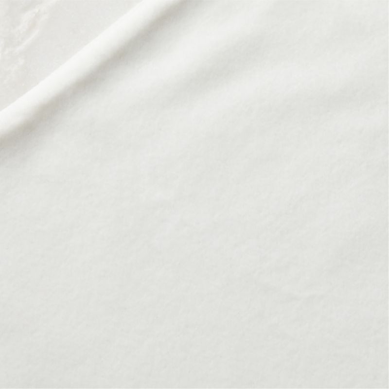 Off White Velvet Placemat + Reviews CB2