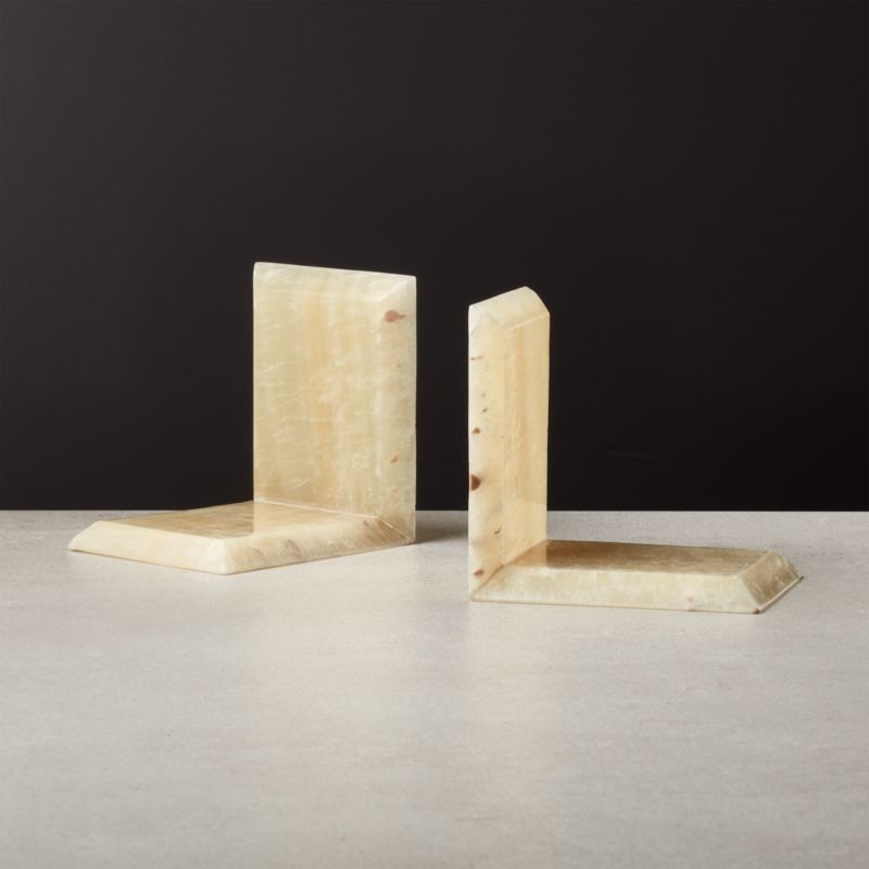 Onyx Bookend Set of 2 + Reviews CB2