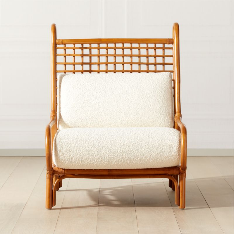 Ouen Rattan Accent Chair CB2 Canada