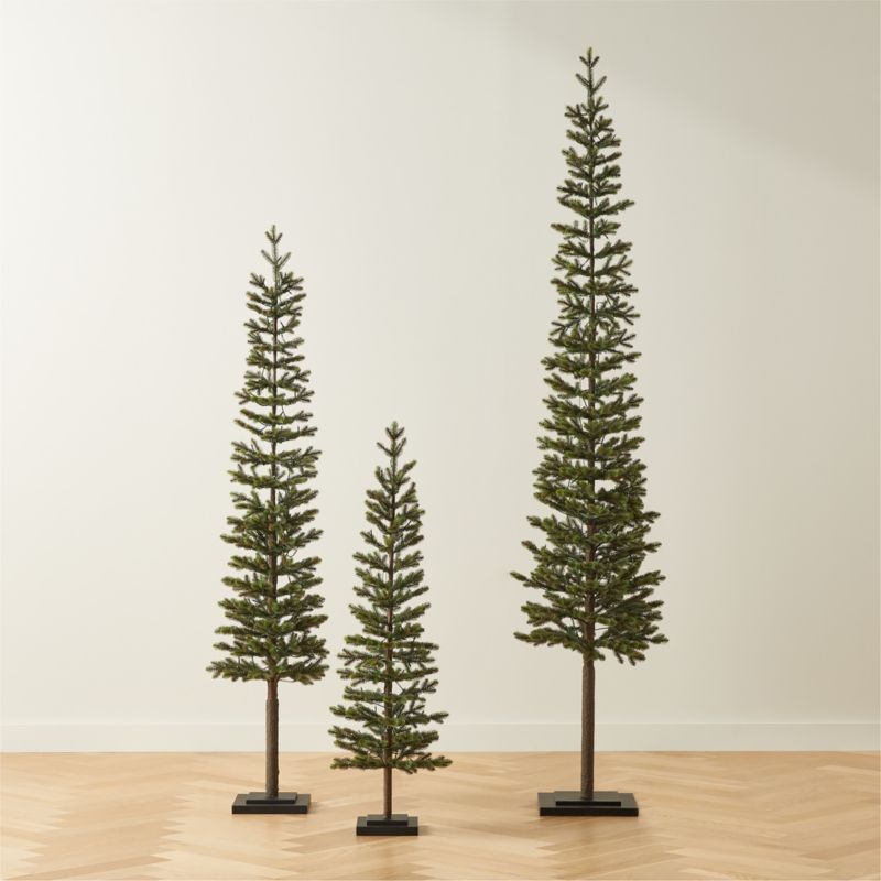 Faux Pencil Pine Christmas Tree 7.5' + Reviews | CB2