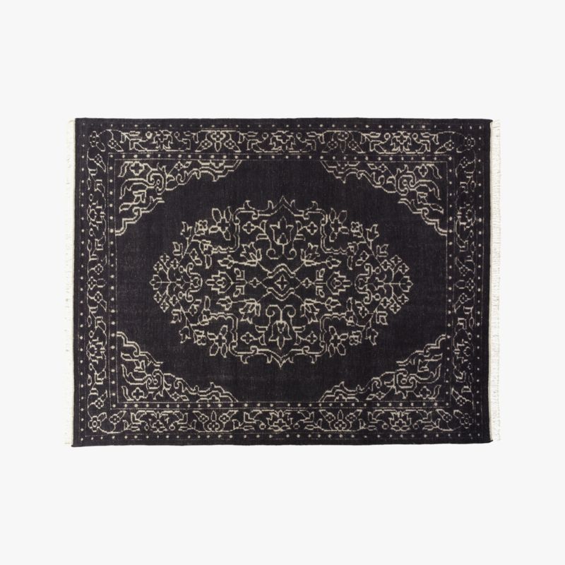 Portrait Black Rug 8'x10' + Reviews CB2