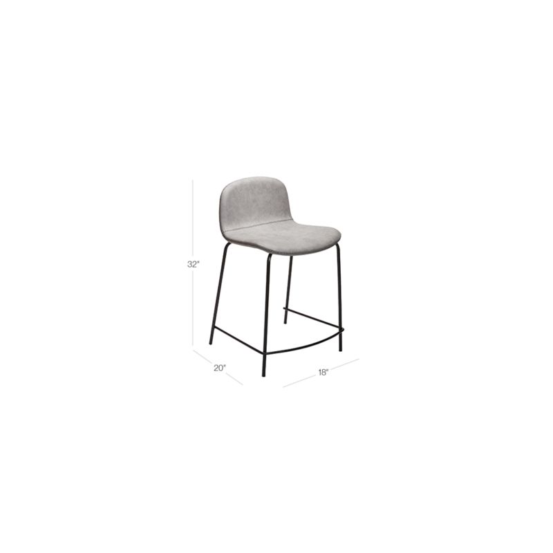Primitivo Grey Counter Stool Set of 2 + Reviews CB2 Canada
