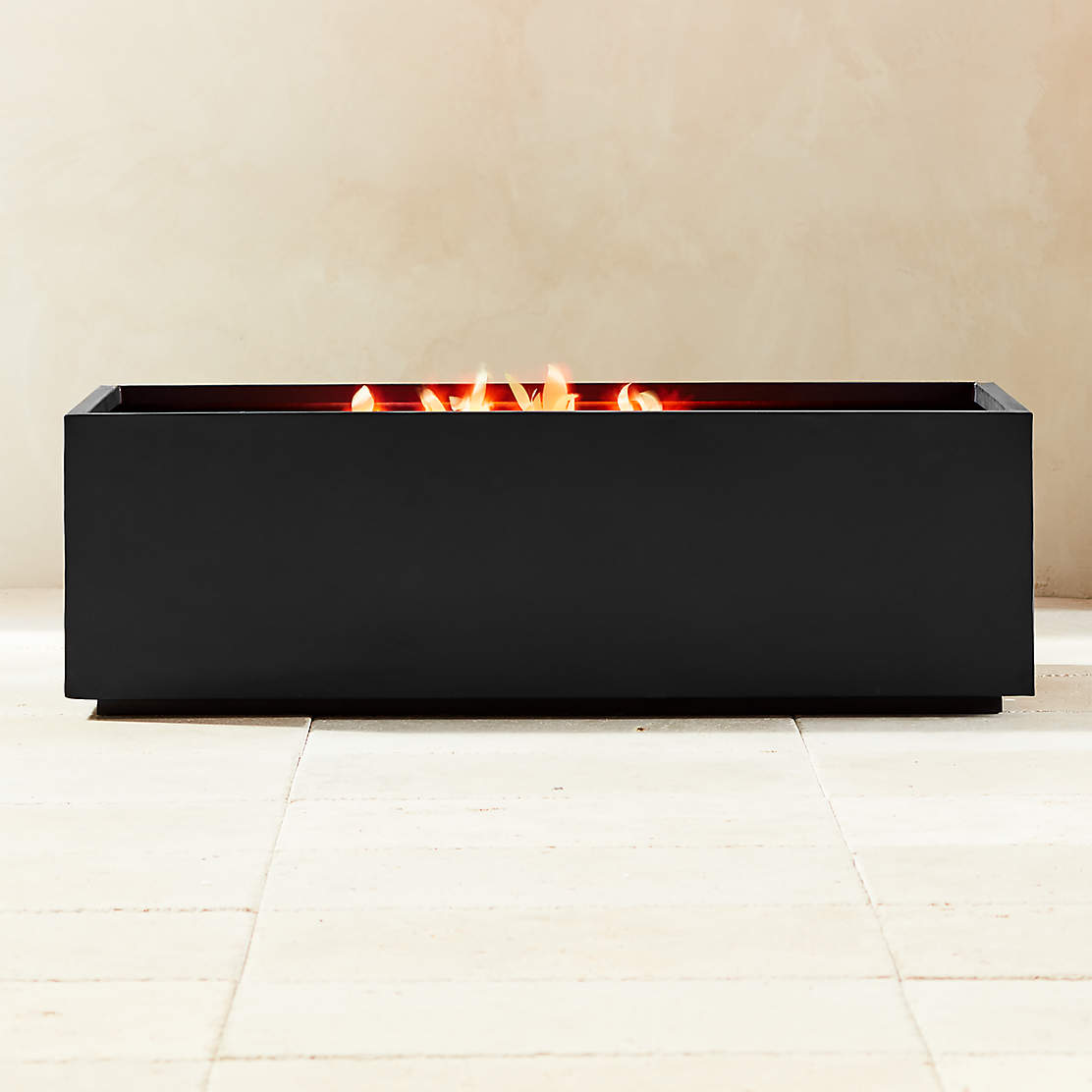Form Black Cement Fire Pit + Reviews CB2