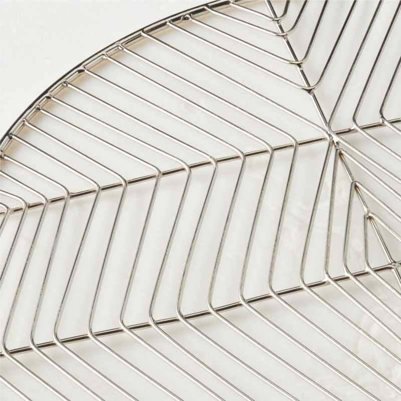 Register Modern Round Metal Placemat + Reviews CB2 Canada