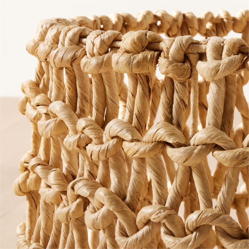 Kalum Woven Bleached Storage Basket Large + Reviews CB2 Canada