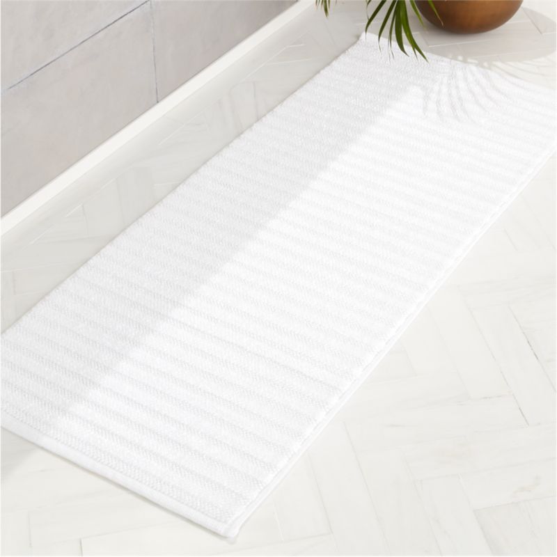 Ronan White Bath Runner + Reviews CB2