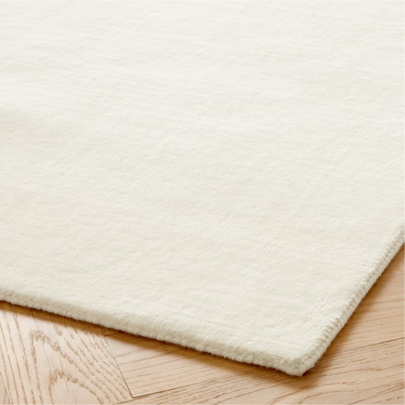 Ruena Handloomed Ivory New Zealand Wool Area Rug 8'x10' + Reviews CB2