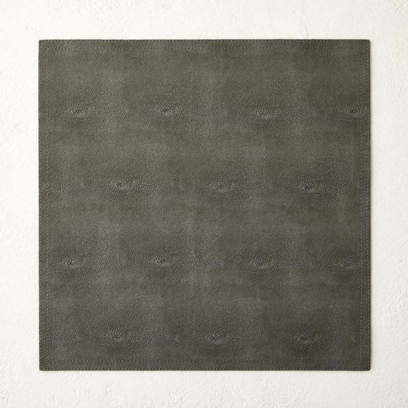 Shagreen Charcoal Placemat CB2 Canada
