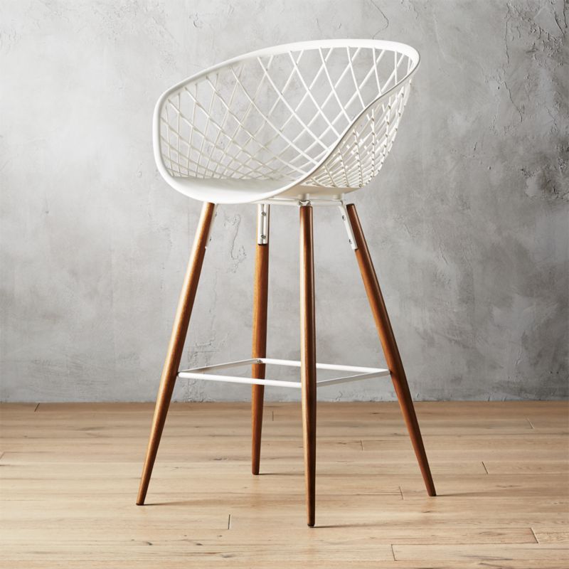 white bar stools