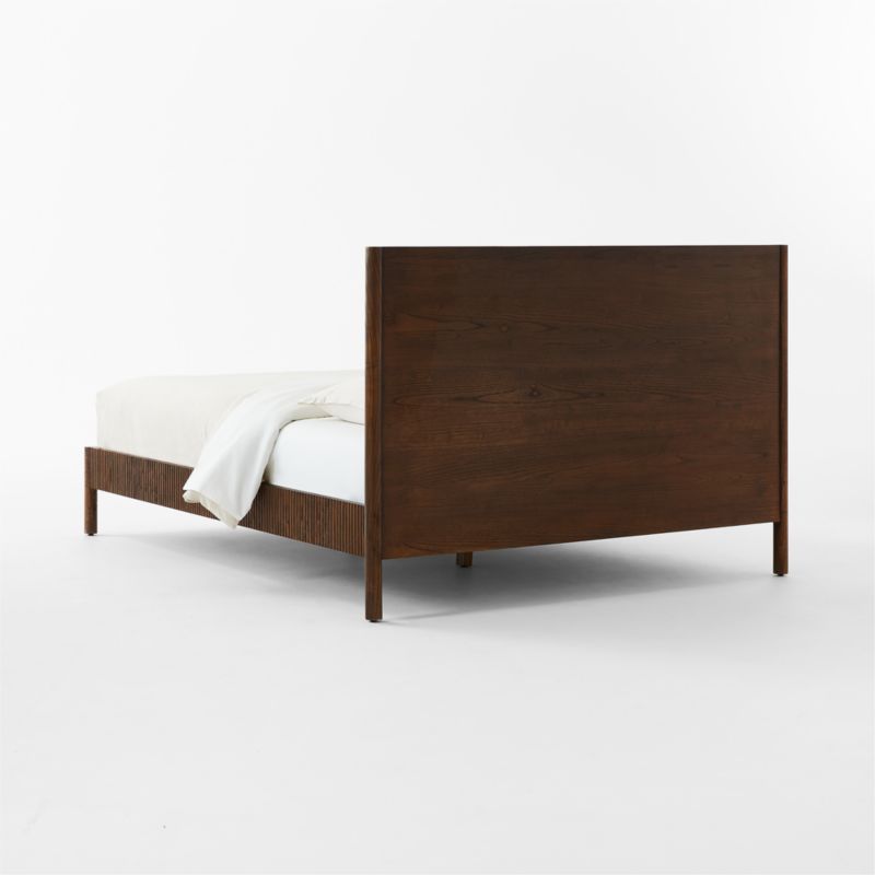 Siro Dark Mindi Wood Queen Bed + Reviews CB2 Canada