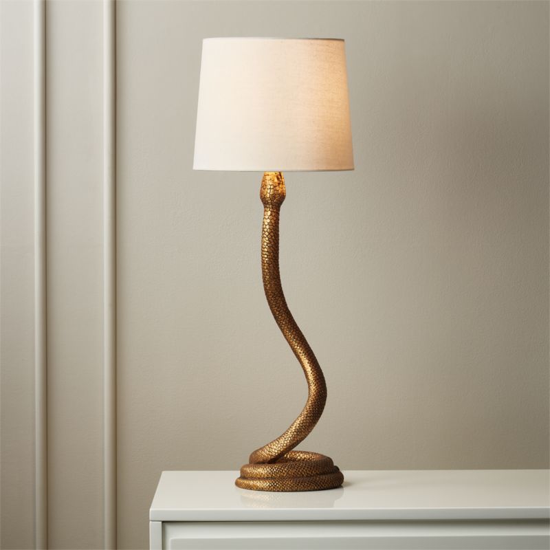 Snake Bronze Table Lamp + Reviews | CB2