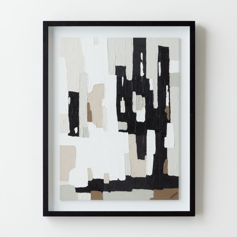 'Stacks' Framed Wall Art 28"X36" + Reviews CB2