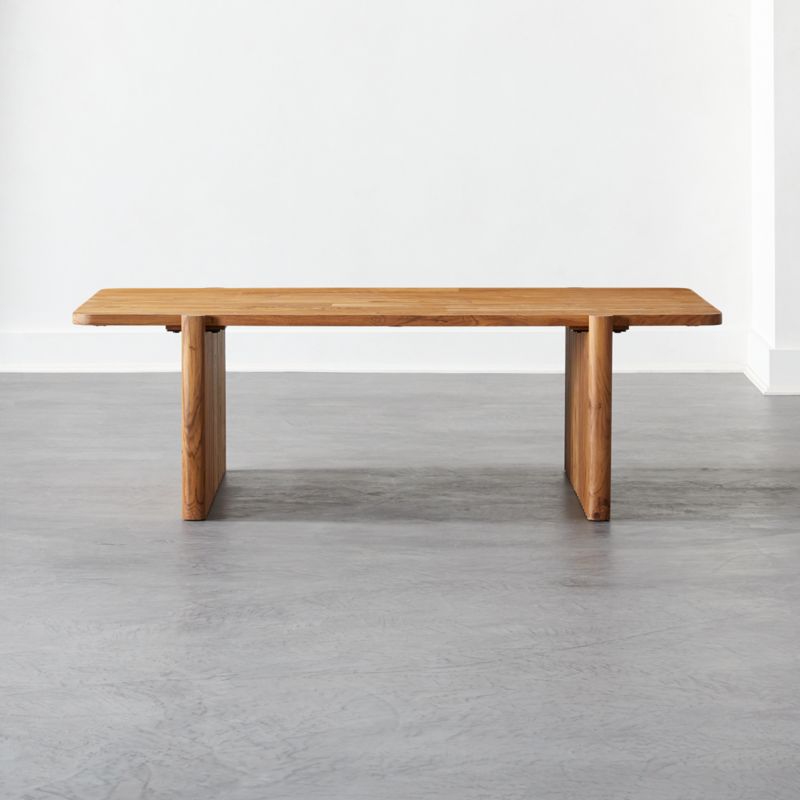 Galway Teak Wood Coffee Table + Reviews CB2
