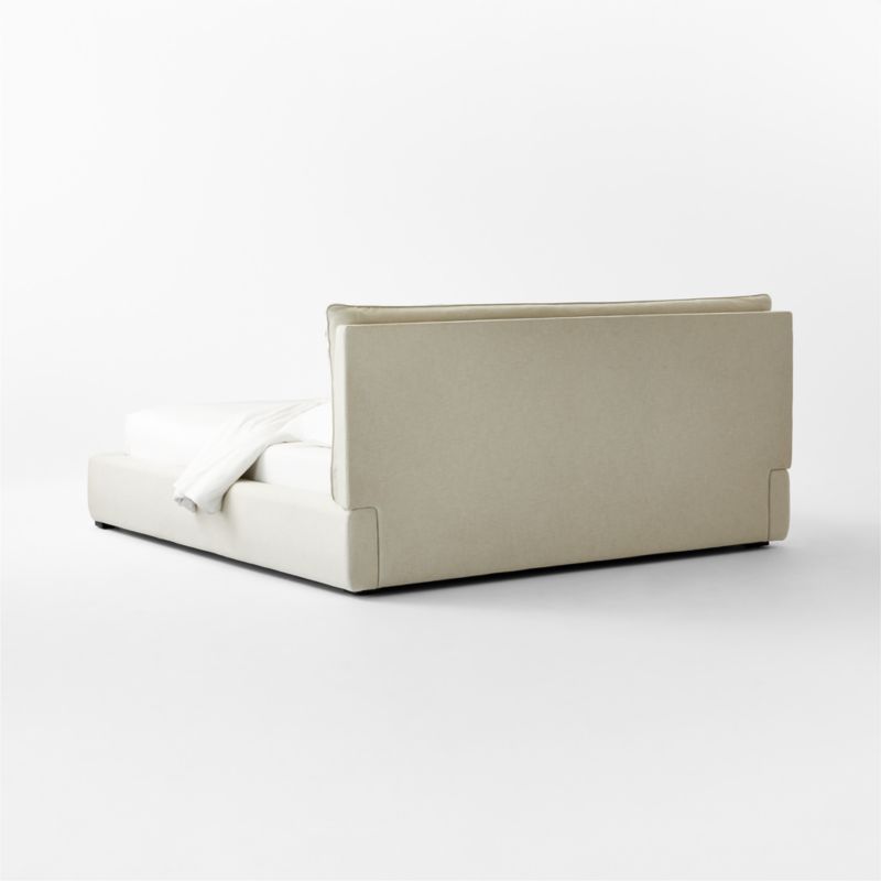 Tipton Ivory Tufted King Bed + Reviews CB2