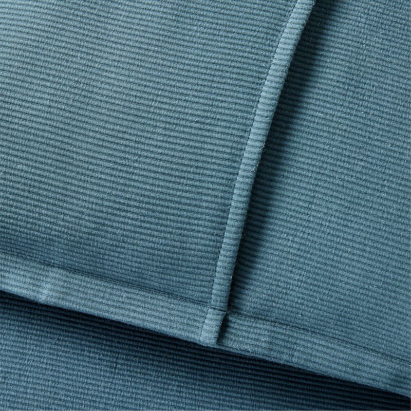 Valencea Organic Cotton Teal Standard Pillow Shams Set of 2 + Reviews CB2 Canada