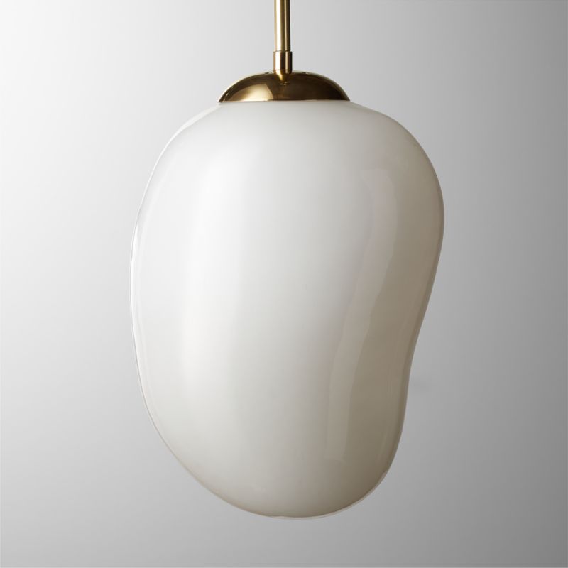 Vette Organic Glass Pendant Light CB2 Canada