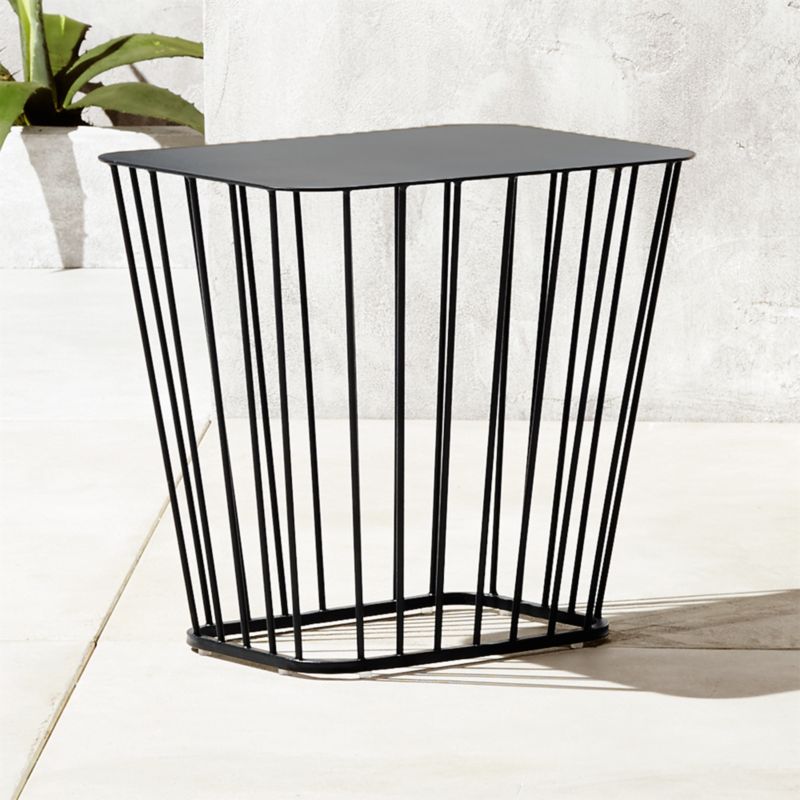 Black Steel Patio Side Table Patio Ideas