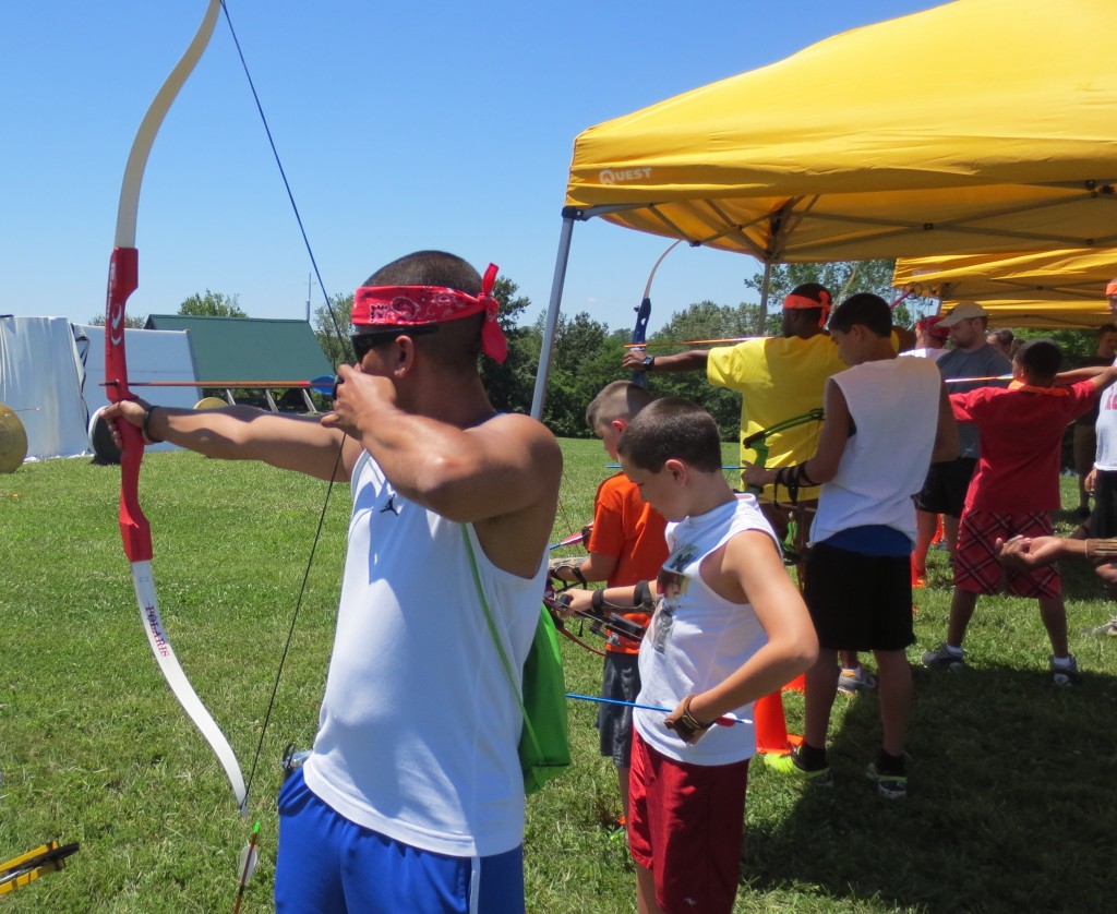 Archery at Summer Camp July 8, 2014 Christ Bows Arrows & Youth Inc