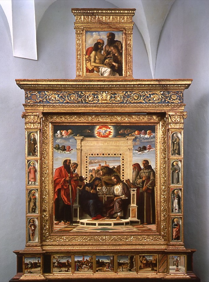 The reassembled Altarpiece of Giovanni Bellini CBC Conservazione