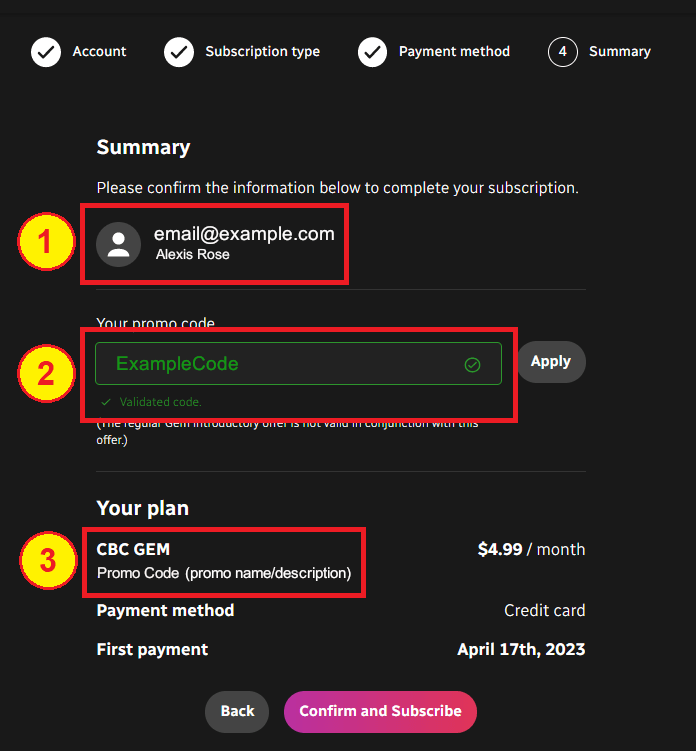 Gem coupon code redemption CBC Help Centre