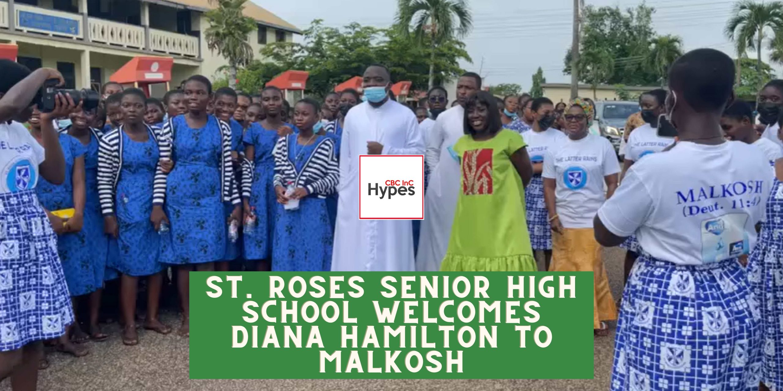 Diana Hamilton Visits St Roses Senior High School CBC Inc Hypes