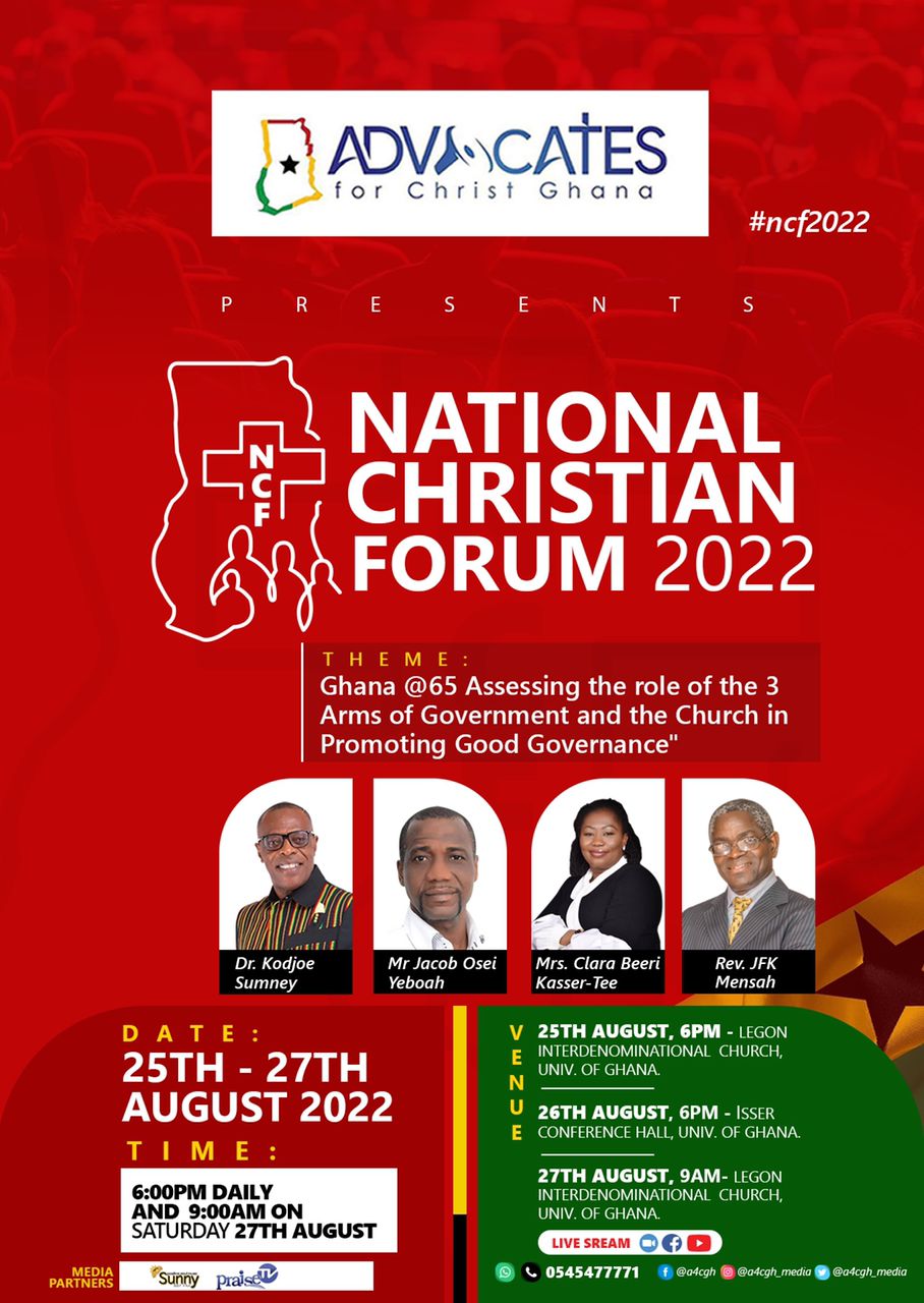 NATIONAL CHRISTIAN FORUM 2022 The Performance Of The 3 Arms Of