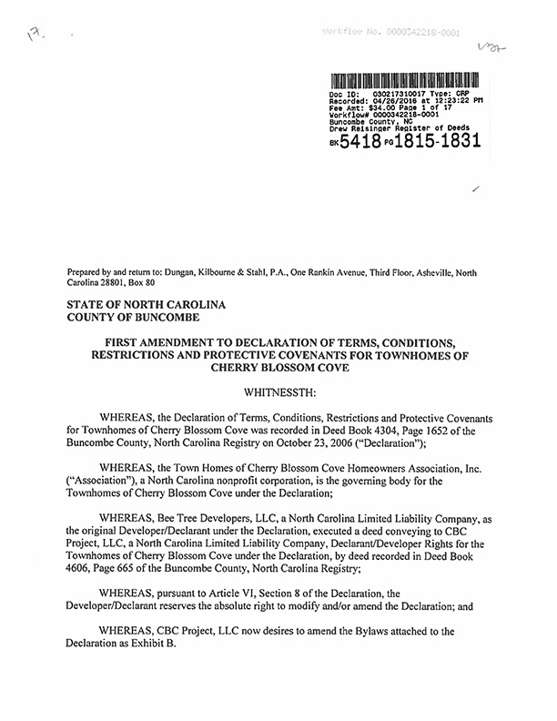 HOA Documents and Bylaws