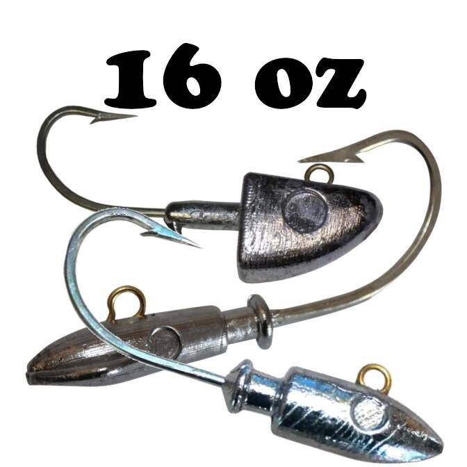 16oz Large Saltwater Jig Heads » C&B Custom Jigs
