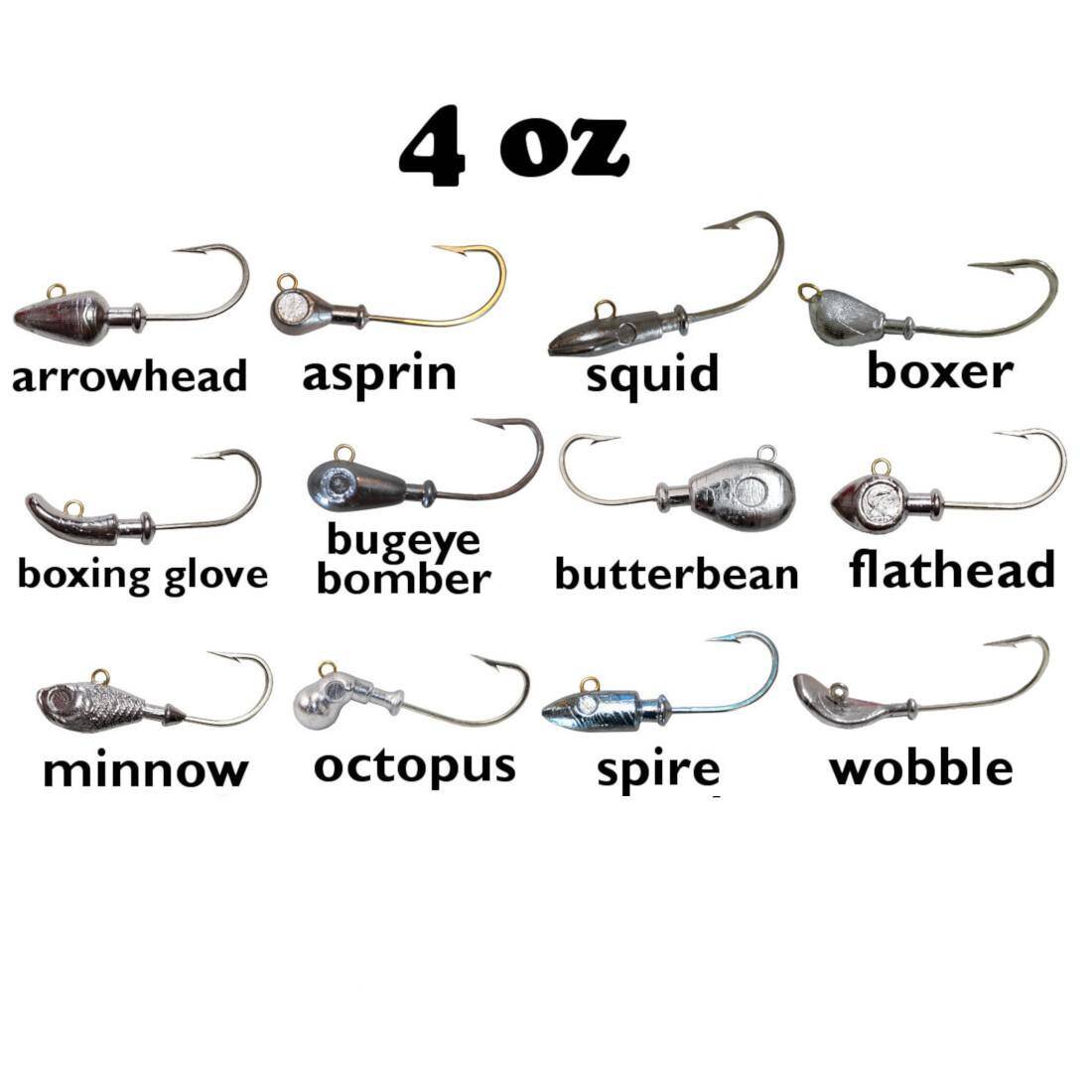 4oz Large Saltwater Jig Heads » C&B Custom Jigs LLC
