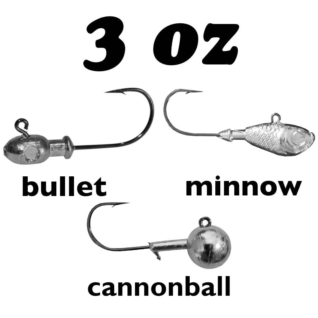 3oz Lazer Point Jig Heads » C&B Custom Jigs