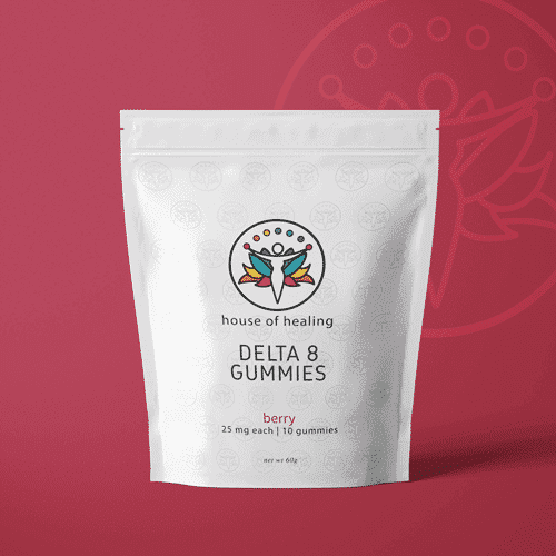 House of Healing Delta 8 THC Vegan Gummies 250mg CBD House of