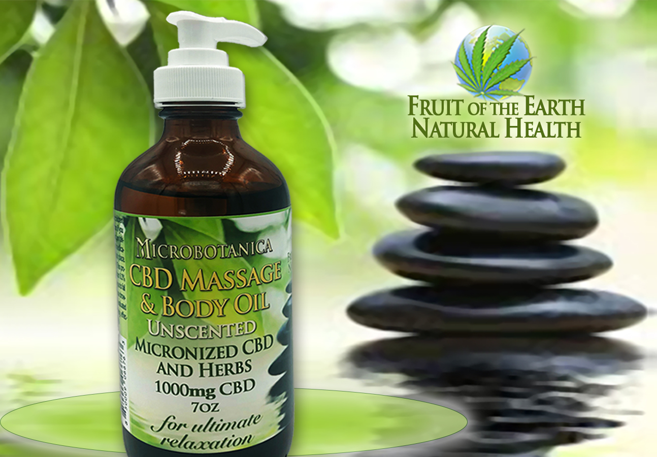 MICROBOTANICA, Massage and Body Oil, 1000mg CBD CBD & More Store