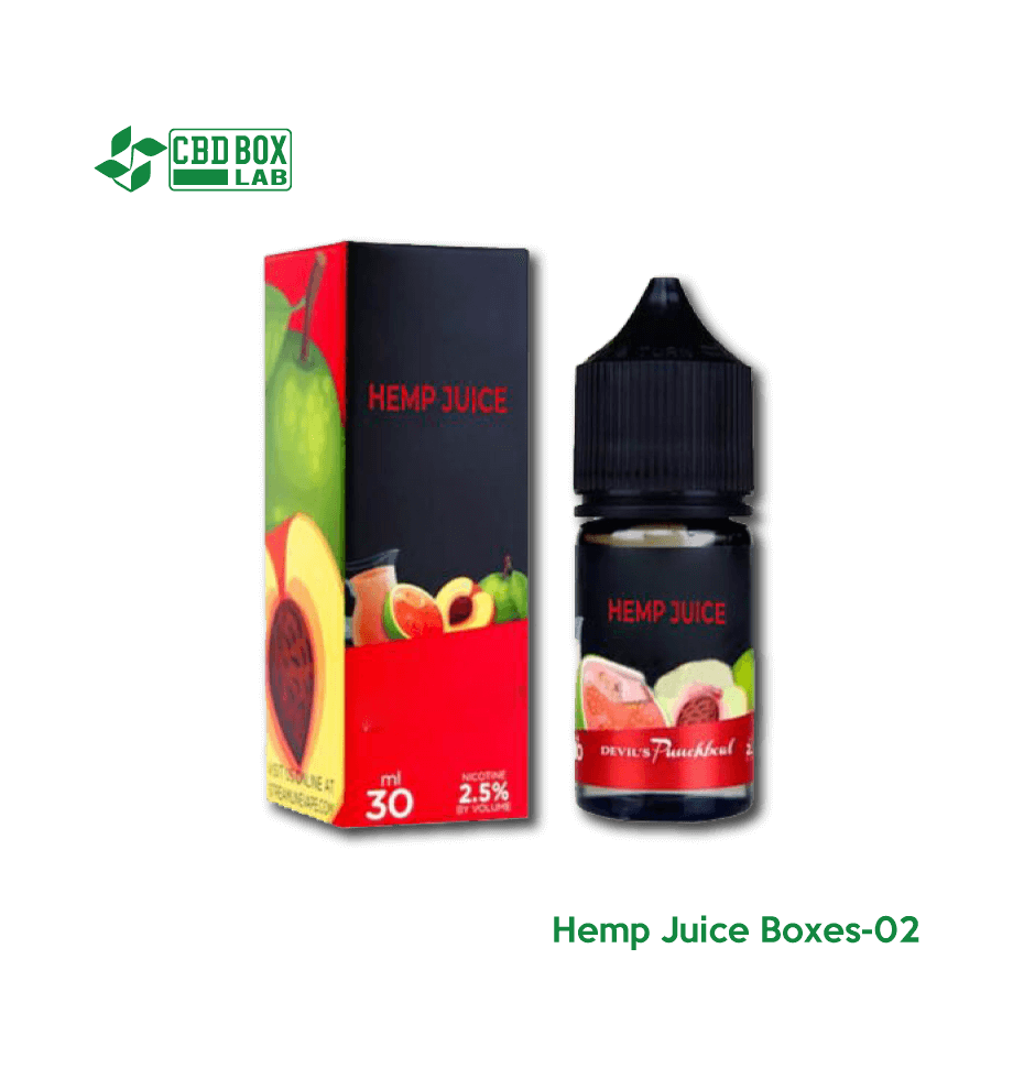 Hemp Juice Boxes with Customized Printed Wholesale at CBDBoxLab