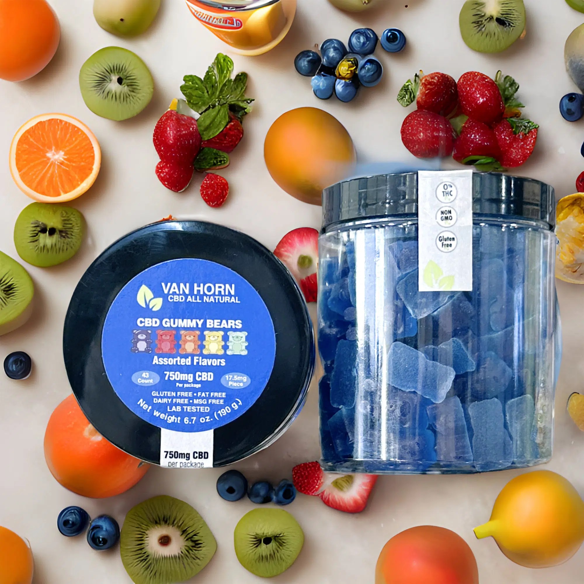 CBD Gummy Daytime 110ct (2000mg) Van Horn CBD Center